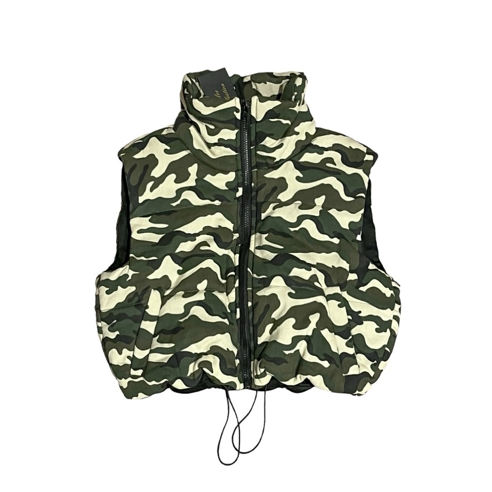 Kaylee Kollection Camo Puffer Vest